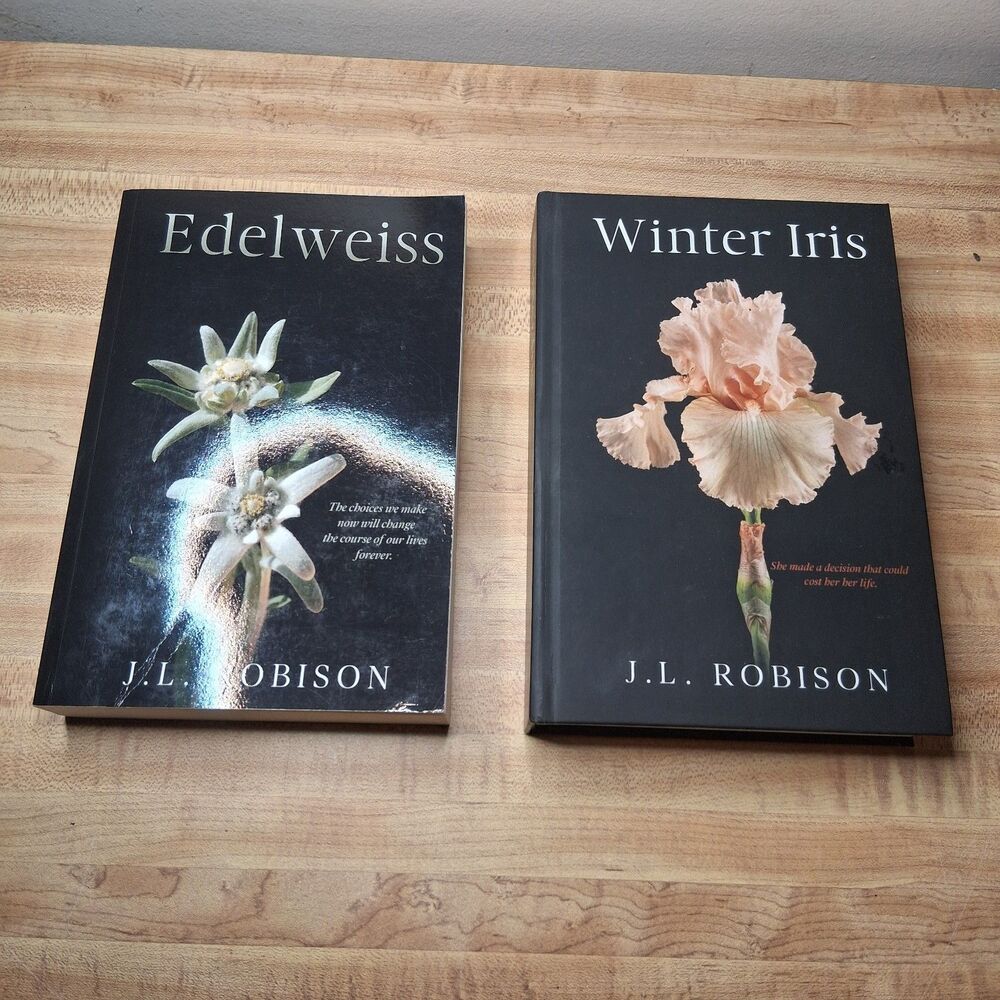 Lot of 2 J.L. Robison Books – Edelweiss (PB) & Winter Iris (HC) – Historical...